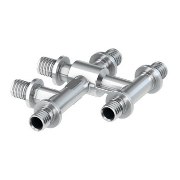 TECEflex Kreuzungsfitting - ohne Druckhülse - 16 mm x 16 mm x 16 mm - vernickelt