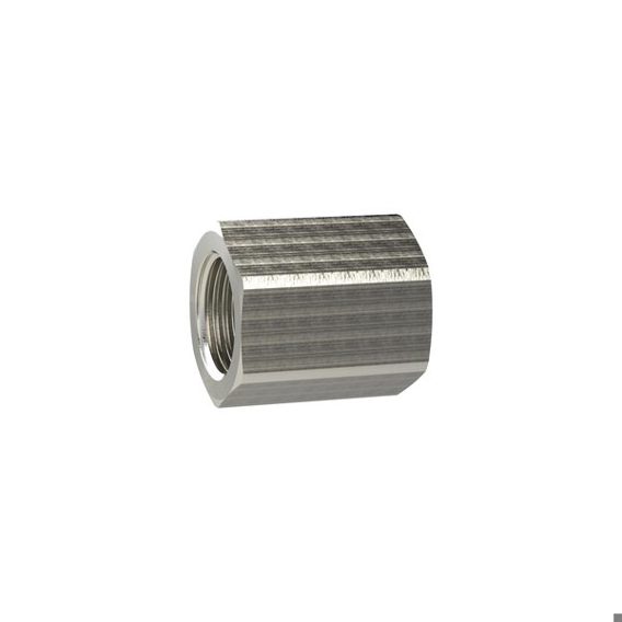 Reduziermuffe G 3/4" mit Außensechskant M14x1,5 - MS Vernickelt