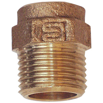 Übergangsnippel 15 mm x 3/8" - 1 Muffe, 1 Außengewinde, Typ 4243G, DVGW Zertifiziert, Rotguss, 1 Stück