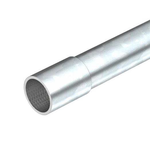 Stapa Gewinderohr M25x1,5 mit Gewindemuffe - 3000 mm - Stahl galvanisch verzinkt