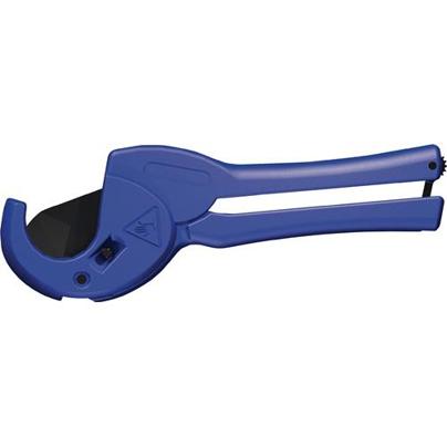 PROMAT Kunststoffrohrschere 0-63mm für PP/PE/PB/PVDF/MLP/MSR/VPE/CPVC/PVC - Ideal für Abstech- und Anfasarbeiten